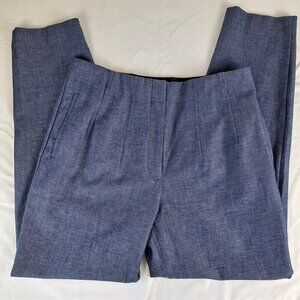 Express Size Small Blue Ankle High Rise Pant Elastic Waistband Pockets NWOT